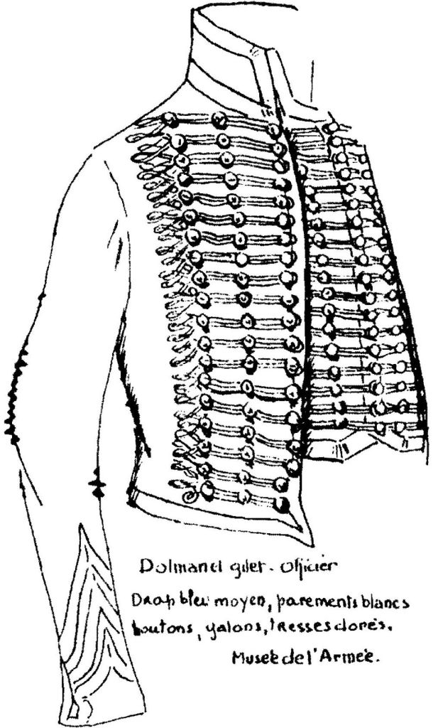 Dolman d'Officier 5e Hussards, 1813-1814